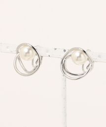 Scrap Book（スクラップブック）の「【Scrap Book】S-ねじりパールイヤリング（イヤリング）」