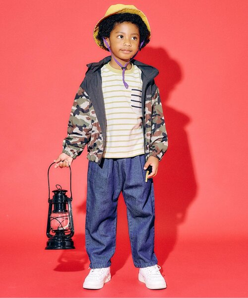 F.O.KIDS(エフオーキッズ)の「ボーダーTシャツ(Tシャツ/カットソー・キッズ・ブラック/ブルー/ベージュ/レッド/レインボー・110/100/90/80/160/150/140/130/120)」の8枚目の写真