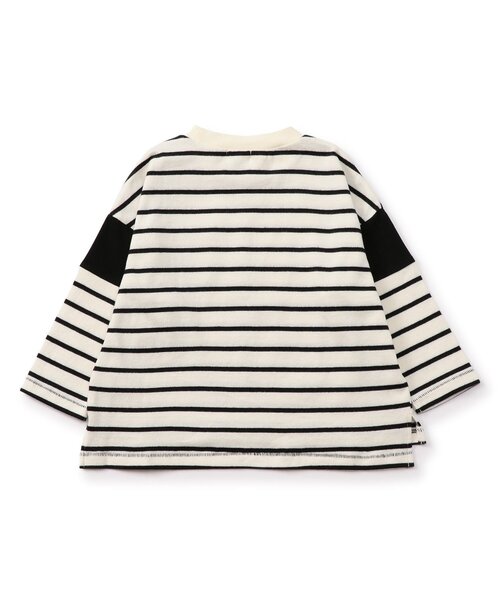 F.O.KIDS(エフオーキッズ)の「ボーダーTシャツ(Tシャツ/カットソー・キッズ・ブラック/ブルー/ベージュ/レッド/レインボー・110/100/90/80/160/150/140/130/120)」の12枚目の写真