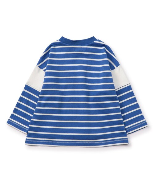 F.O.KIDS(エフオーキッズ)の「ボーダーTシャツ(Tシャツ/カットソー・キッズ・ブラック/ブルー/ベージュ/レッド/レインボー・110/100/90/80/160/150/140/130/120)」の13枚目の写真