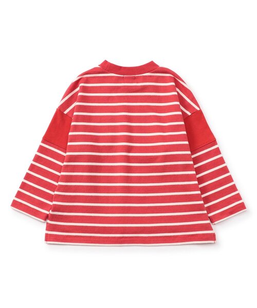 F.O.KIDS(エフオーキッズ)の「ボーダーTシャツ(Tシャツ/カットソー・キッズ・ブラック/ブルー/ベージュ/レッド/レインボー・110/100/90/80/160/150/140/130/120)」の14枚目の写真