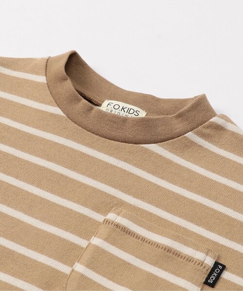 F.O.KIDS(エフオーキッズ)の「ボーダーTシャツ(Tシャツ/カットソー・キッズ・ブラック/ブルー/ベージュ/レッド/レインボー・110/100/90/80/160/150/140/130/120)」の15枚目の写真