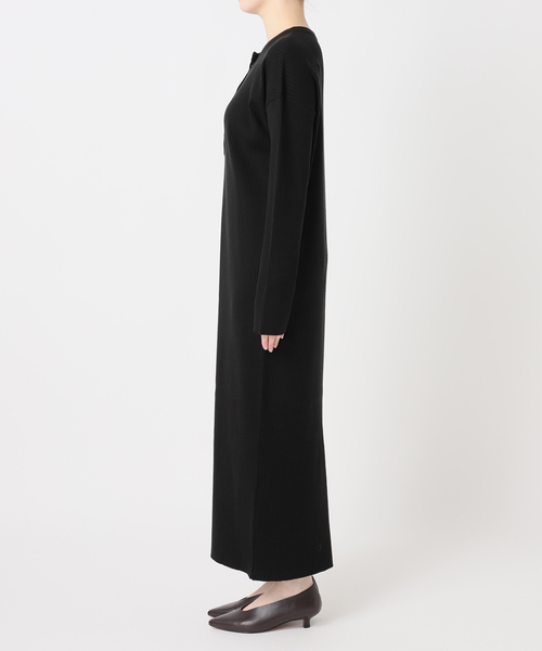 JOURNAL STANDARD relume（ジャーナルスタンダード　レリューム）の「《WEB限定追加》【MULTI FUNC+】ヘンリーネックニットワンピース（ワンピース・レディース・ブラック/ブラウン・FREE）」の22枚目の写真