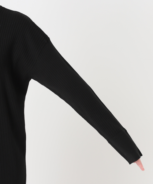 WEB限定追加》【MULTI FUNC+】ヘンリーネックニットワンピース