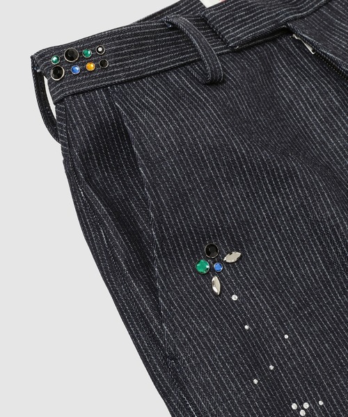 MASU(エムエーエスユー)の「GA**XY PIQUE WORK TROUSERS(その他パンツ・メンズ・インディゴブルー/ブラック・46/44)」の3枚目の写真