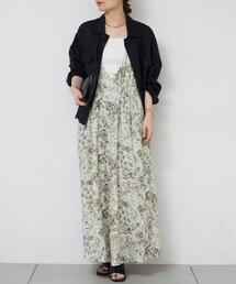 GALLARDAGALANTE | ボタニカルサテンディープVキャミワンピース(ワンピース)