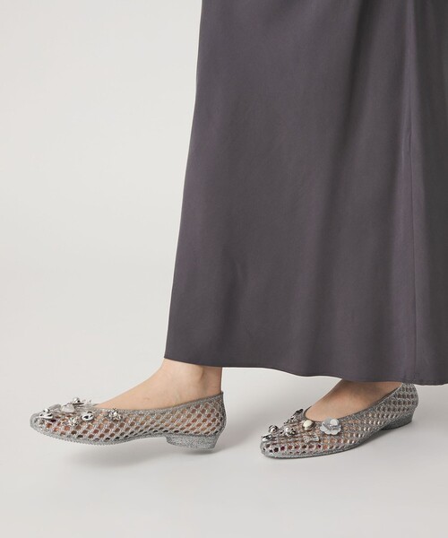 ODETTE E ODILE（オデットエオディール）の「＜HEAVENLY JELLY＞ RNDBIJ Jelly FLT（パンプス・レディース・シルバー/ブラック・38/35/36/37/39）」の3枚目の写真