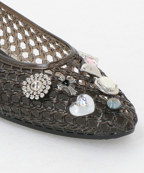 ODETTE E ODILE（オデットエオディール）の「＜HEAVENLY JELLY＞ RNDBIJ Jelly FLT（パンプス・レディース・シルバー/ブラック・38/35/36/37/39）」の16枚目の写真