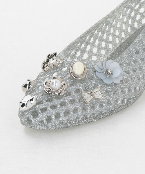 ODETTE E ODILE（オデットエオディール）の「＜HEAVENLY JELLY＞ RNDBIJ Jelly FLT（パンプス・レディース・シルバー/ブラック・38/35/36/37/39）」の19枚目の写真