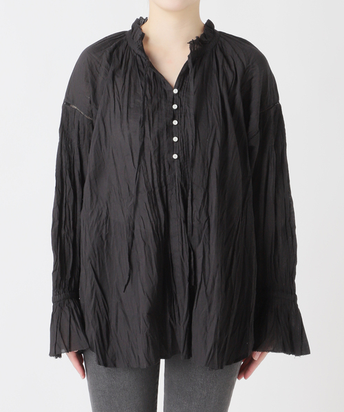 JOURNAL STANDARD relume（ジャーナルスタンダード　レリューム）の「［26SS新作］コットンボイルクリンクルタックフリルプルオーバー（シャツ/ブラウス・レディース・ホワイト/レッド/ブラック/イエロー系その他・FREE）」の21枚目の写真