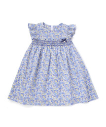 Tartine et Chocolat（タルティーヌエショコラ）の「【日本製】【お揃い】リバティ(leontyne dream)プリントタナローン花柄スモッキングワンピース(90~140cm)（ワンピース）」