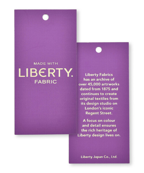 Tartine et Chocolat（タルティーヌエショコラ）の「【日本製】【お揃い】リバティ(leontyne dream)プリントタナローン花柄スモッキングワンピース（ワンピース・キッズ・ブルー系その他/パープル系その他・130cm/110cm/120cm）」の15枚目の写真