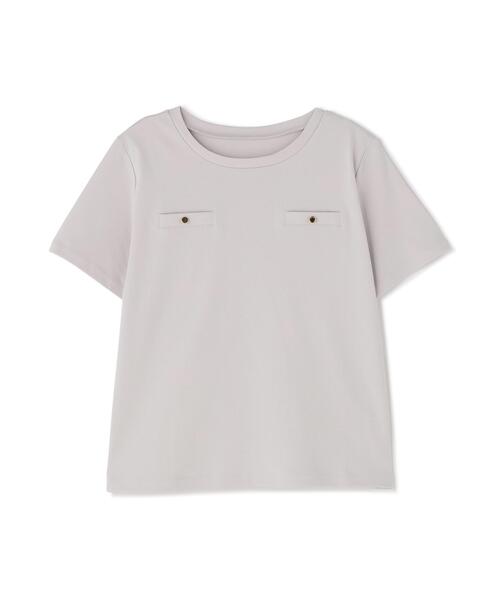 NATURAL BEAUTY BASIC(ナチュラルビューティーベーシック)の「<接触冷感>◇ベーシックTシャツ フェイクポケット付き(Tシャツ/カットソー・レディース・オフホワイト/グレー/ブラック・FREE)」の13枚目の写真