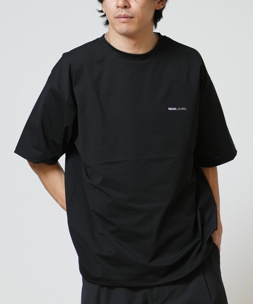 ムラサキスポーツ(ムラサキスポーツ)の「【ムラサキスポーツ限定】DEAR LAUREL/ディアローレル 半袖 Tシャツ ロゴ ワンポイント 軽量 速乾 D26S-2106(Tシャツ/カットソー・メンズ・サックスブルー/ブラック/チャコールグレー・L/M/XL)」の1枚目の写真