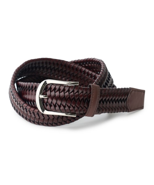 MEN'S BIGI（メンズビギ）の「【DOMODOSSOLA/ドモドッソラ】レザーメッシュプレーンベルト（ベルト・メンズ・ブラック/ブラウン/ネイビー・03/02）」の3枚目の写真