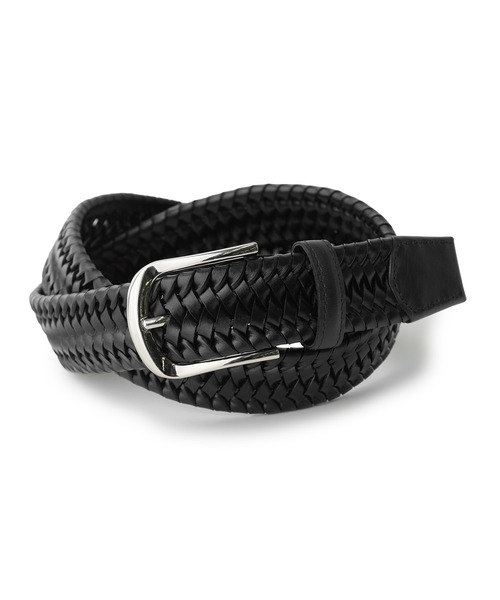 MEN'S BIGI（メンズビギ）の「【DOMODOSSOLA/ドモドッソラ】レザーメッシュプレーンベルト（ベルト・メンズ・ブラック/ブラウン/ネイビー・03/02）」の2枚目の写真