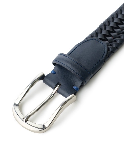 MEN'S BIGI（メンズビギ）の「【DOMODOSSOLA/ドモドッソラ】レザーメッシュプレーンベルト（ベルト・メンズ・ブラック/ブラウン/ネイビー・03/02）」の5枚目の写真