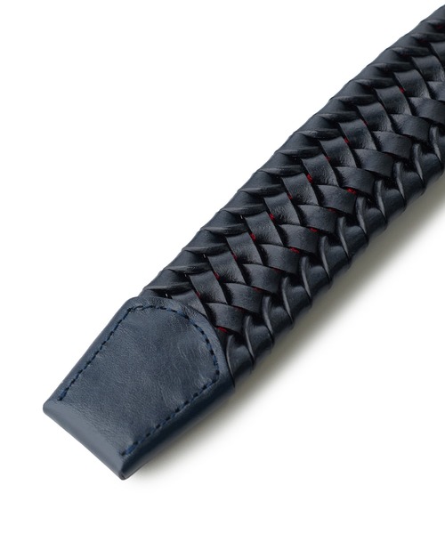 MEN'S BIGI（メンズビギ）の「【DOMODOSSOLA/ドモドッソラ】レザーメッシュプレーンベルト（ベルト・メンズ・ブラック/ブラウン/ネイビー・03/02）」の6枚目の写真