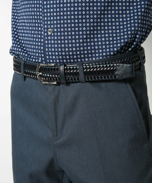 MEN'S BIGI（メンズビギ）の「【DOMODOSSOLA/ドモドッソラ】レザーメッシュプレーンベルト（ベルト・メンズ・ブラック/ブラウン/ネイビー・03/02）」の8枚目の写真