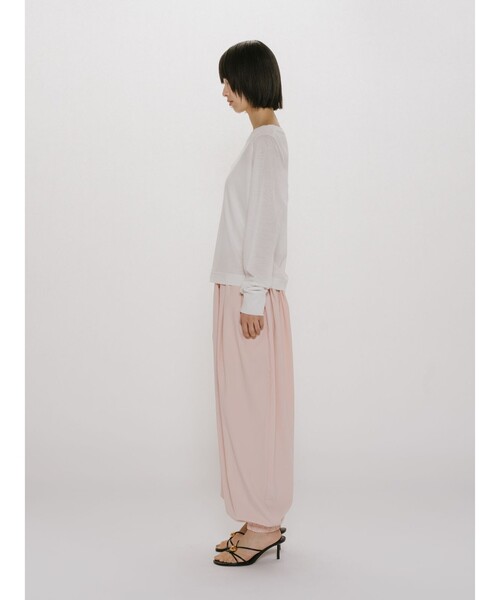 MIDIUMISOLID(ミディウミソリッド)の「MIDIUMISOLID for Ladies バルーンイージーパンツ(その他パンツ・レディース・ピンク/ブラック・FREE)」の6枚目の写真