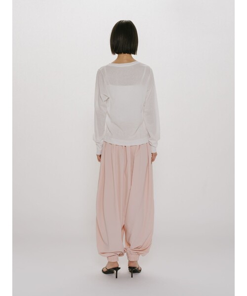 MIDIUMISOLID(ミディウミソリッド)の「MIDIUMISOLID for Ladies バルーンイージーパンツ(その他パンツ・レディース・ピンク/ブラック・FREE)」の7枚目の写真