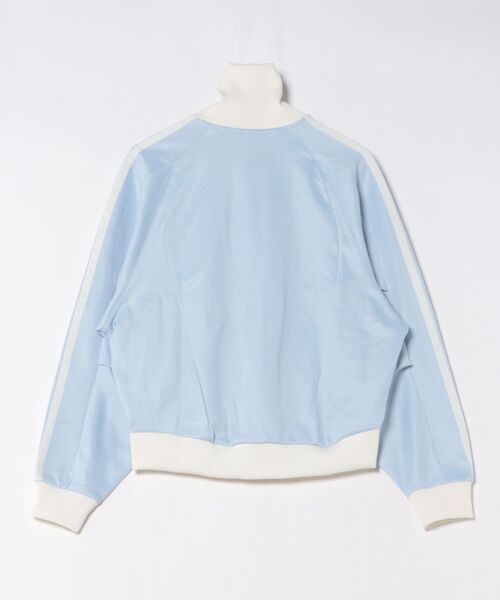 adidas（アディダス）の「adidas/アディダス Ｗ ＳＴＡＤＩＵＭ Ｃ トラックトップ L6722（スウェット・レディース・オフホワイト/スカイブルー/ホワイト×ブラック・L/M）」の4枚目の写真