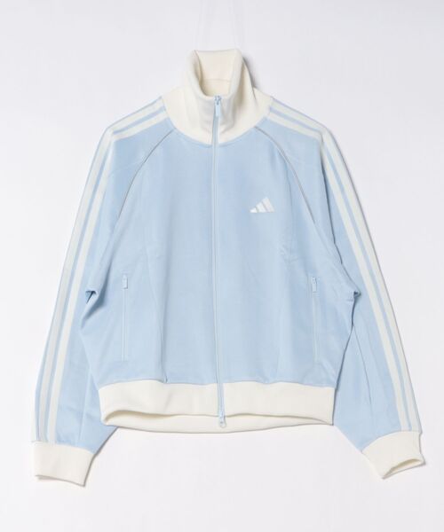 adidas（アディダス）の「adidas/アディダス Ｗ ＳＴＡＤＩＵＭ Ｃ トラックトップ L6722（スウェット・レディース・オフホワイト/スカイブルー/ホワイト×ブラック・L/M）」の21枚目の写真