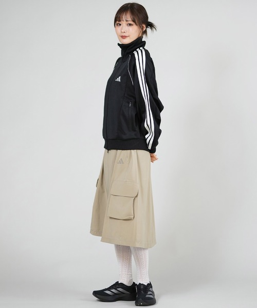 adidas（アディダス）の「adidas/アディダス Ｗ ＳＴＡＤＩＵＭ Ｃ トラックトップ L6722（スウェット・レディース・オフホワイト/スカイブルー/ホワイト×ブラック・L/M）」の11枚目の写真