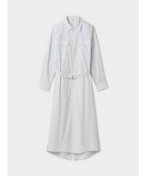 MIESROHE(ミースロエ)の「【洗える】オープンバックシャツワンピース(ワンピース・レディース・イエロー/ホワイト/ブルー・1/0)」の1枚目の写真