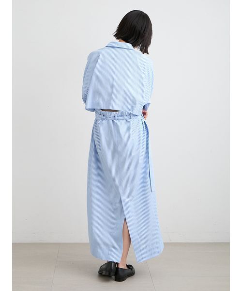 MIESROHE(ミースロエ)の「【洗える】オープンバックシャツワンピース(ワンピース・レディース・イエロー/ホワイト/ブルー・1/0)」の10枚目の写真