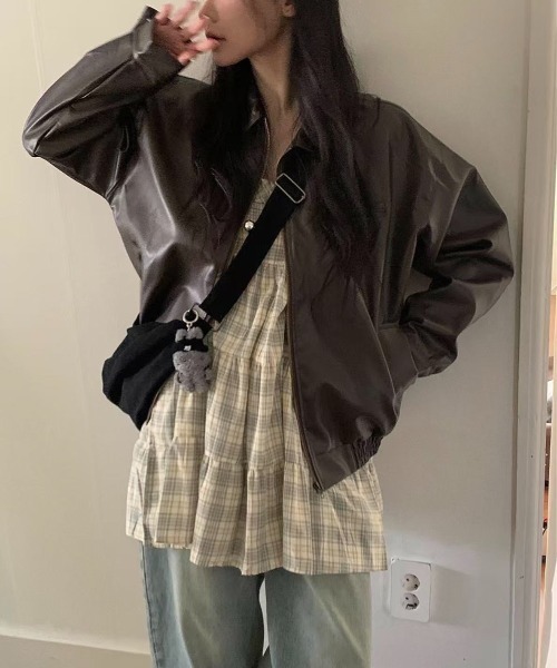 LADY LIKE(レディライク)の「フリル付きパステルチェック柄キャミワンピース(ワンピース・レディース・ピンク/イエロー・M)」の17枚目の写真