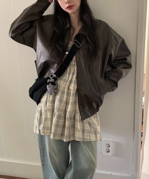 LADY LIKE(レディライク)の「フリル付きパステルチェック柄キャミワンピース(ワンピース・レディース・ピンク/イエロー・M)」の18枚目の写真
