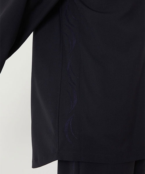 BLUE BLUE JAPAN(ブルーブルージャパン)の「ドライポプリンメブキシシュウ プルオーバーシャツ(シャツ/ブラウス・メンズ・ダークネイビー・S/XL/M/L)」の8枚目の写真