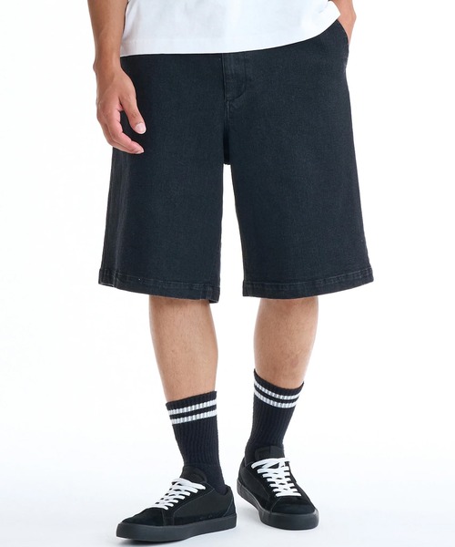 ELEMENT(エレメント)の「ELEMENT/エレメント ハーフパンツ ショートパンツ ショーツ デニム BG021600(デニムパンツ・メンズ・グレー/ブラック/ライトインディゴブルー/インディゴブルー・L/XL/M)」の2枚目の写真
