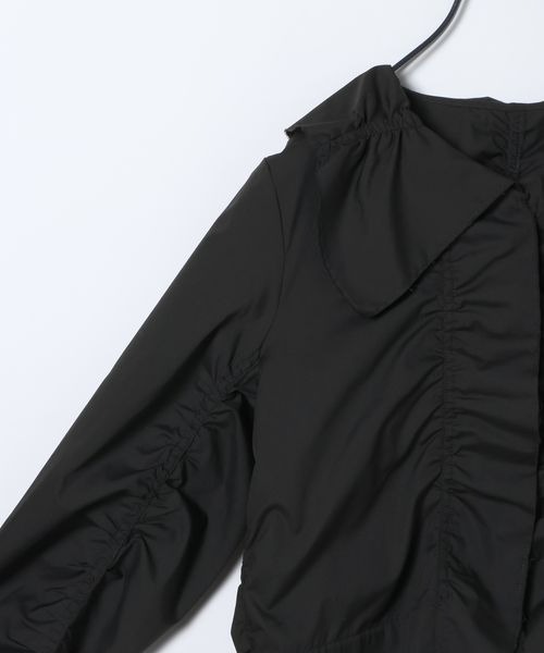 JEANASIS（ジーナシス）の「シャーリングギャザーブラウス/650631（シャツ/ブラウス・レディース・ブルー系その他/ブラック/ホワイト・FREE）」の7枚目の写真