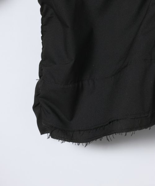 JEANASIS（ジーナシス）の「シャーリングギャザーブラウス/650631（シャツ/ブラウス・レディース・ブルー系その他/ブラック/ホワイト・FREE）」の10枚目の写真