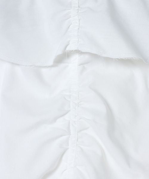 JEANASIS（ジーナシス）の「シャーリングギャザーブラウス/650631（シャツ/ブラウス・レディース・ブルー系その他/ブラック/ホワイト・FREE）」の13枚目の写真