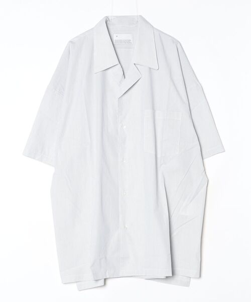 VOAAOV（ヴォアーブ）の「【VOAAOV】 XXXXL SHIRT Short Sleeve Open Collar（シャツ/ブラウス・メンズ・ストライプ/チェック/サックスブルー/チャコールグレー・FREE）」の13枚目の写真