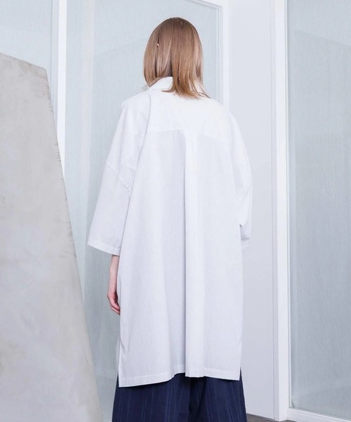 VOAAOV（ヴォアーブ）の「【VOAAOV】 XXXXL SHIRT Short Sleeve Open Collar（シャツ/ブラウス・メンズ・ストライプ/チェック/サックスブルー/チャコールグレー・FREE）」の9枚目の写真