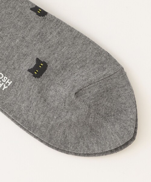 MACKINTOSH PHILOSOPHY（ﾏｯｷﾝﾄｯｼｭ ﾌｨﾛｿﾌｨｰ）の「キャット カジュアルソックス（ソックス/靴下・メンズ・グレー系その他/イエロー系その他3/ダークネイビー・FREE）」の6枚目の写真