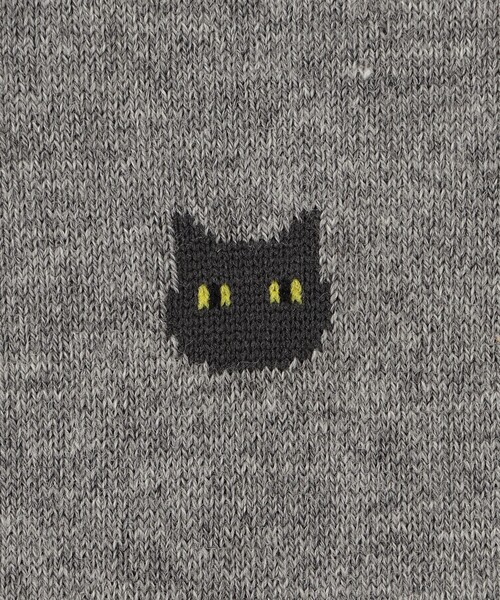 MACKINTOSH PHILOSOPHY（ﾏｯｷﾝﾄｯｼｭ ﾌｨﾛｿﾌｨｰ）の「キャット カジュアルソックス（ソックス/靴下・メンズ・グレー系その他/イエロー系その他3/ダークネイビー・FREE）」の8枚目の写真
