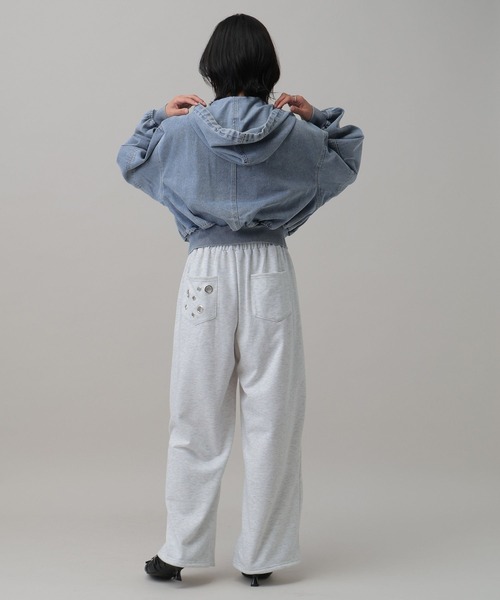 3.3 Field Trip (3.3フィールドトリップ)の「3.3 Field Trip/フードダブルジップデニムブルゾン(ブルゾン・レディース・ブルー/ブラック/ネイビー・FREE)」の17枚目の写真