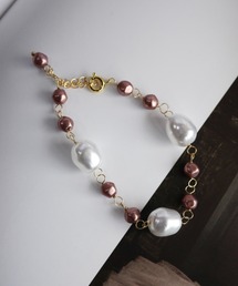 PIN（ピン）の「バロックパール×マルチパール ブレスレット（ネックレス）」
