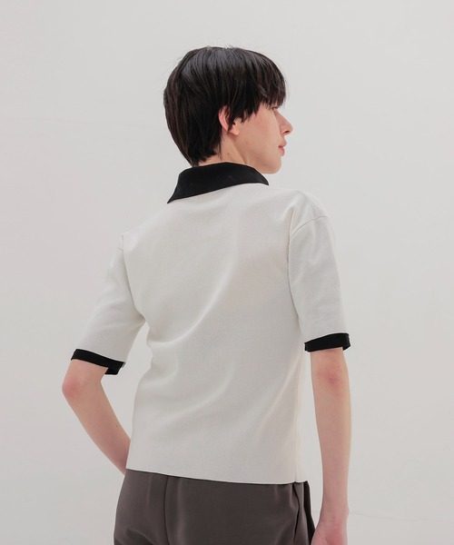 DRESSLAVE（ドレスレイブ）の「bicolor skipper pullover(バイカラースキッパープルオーバー)（ニット/セーター・レディース・ネイビー/ホワイト・38）」の14枚目の写真