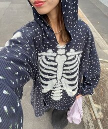 RePRODUCTION LABEL（リプロダクションレーベル）の「【RePRODUCTION LABEL / リプロダクションレーベル】スキッパーフェードフラワーサーマル（Tシャツ/カットソー）」