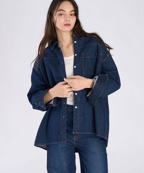 To b. by agnes b.(トゥービーバイアニエスベー)の「To b. by agnes b. × NEEDBY heritage DAISY WITH TO B.(シャツ/ブラウス・レディース・ブルー系その他・FREE)」の4枚目の写真