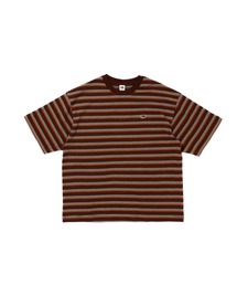 【FRUIT OF THE LOOM】ピーチ起毛天竺ボーダーTシャツ2 / フルーツオブザルーム マルチボーダー 半袖Tシャツ