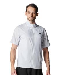UAフレッシュウーブン フルジップ ショートスリーブ Tシャツ(トレーニング/メンズ)