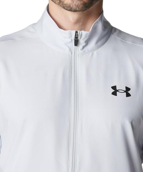 UNDER ARMOUR(アンダーアーマー)の「UAフレッシュウーブン フルジップ ショートスリーブ Tシャツ(トレーニング/メンズ)(その他アウター・メンズ・グレー・3XL/XL/L/M/2XL)」の4枚目の写真
