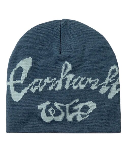 WHO'S WHO gallery（フーズフーギャラリー）の「【Carhartt】CHEDDA WIP BEANIE（ニットキャップ/ビーニー・メンズ・ブラック/カーキ/ブルー・FREE）」の3枚目の写真